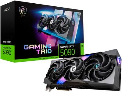 MSI NVIDIA GeForce GeForce RTX 5090 32G GAMING TRIO OC 32GB GDDR7 MSI NVIDIA GeForce GeForce RTX 5090 32G GAMING TRIO OC 32GB GDDR7