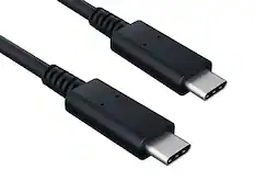 Front. Cable Leader - USB 3.2 Gen 2 USB-C to USB-C Cable, 10Gbps 4K Video 60W PD for Laptop, Tablet, External SSD - Black.