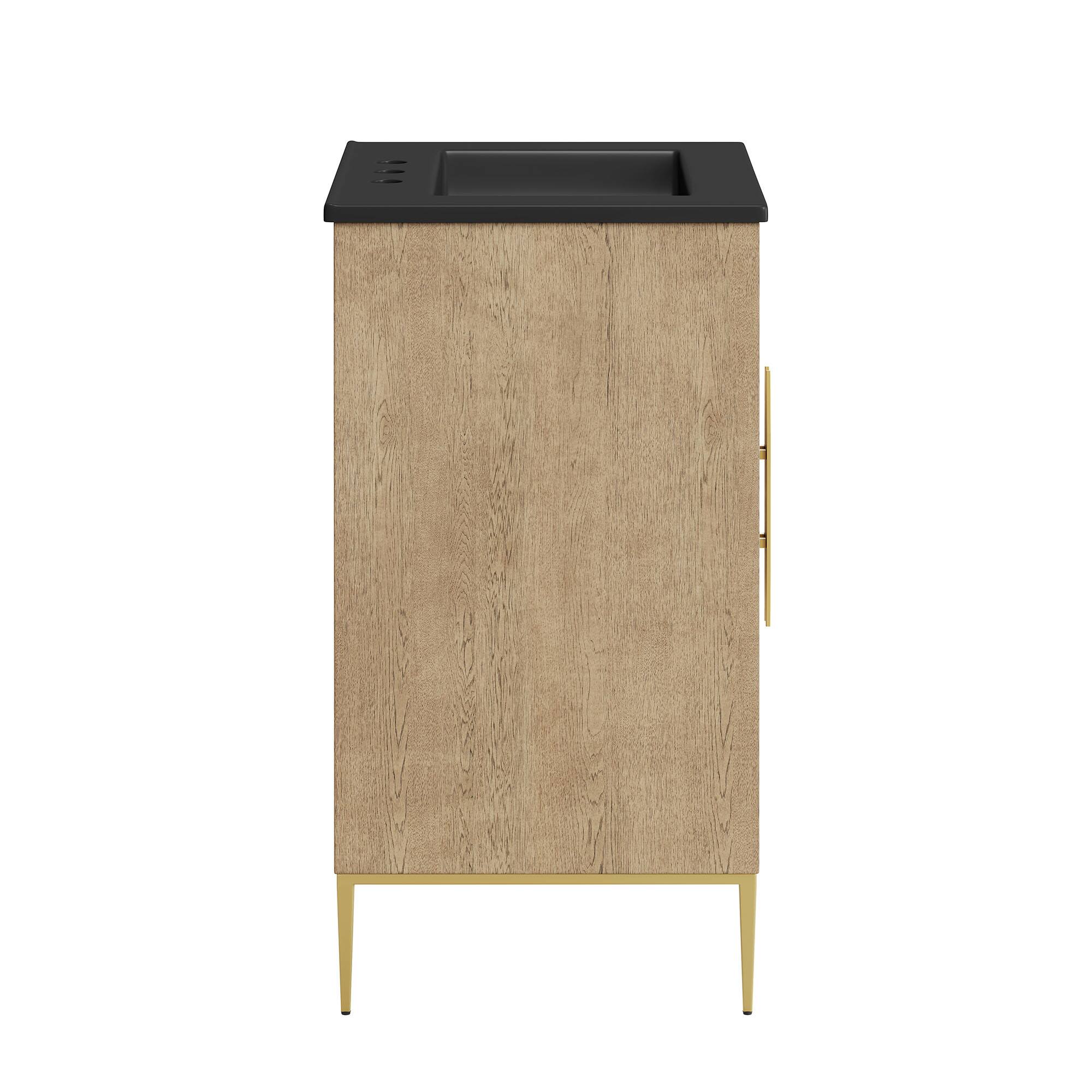 Alt View 2. Modway - Awaken 24" Bathroom Vanity by Modway - Oak Black.