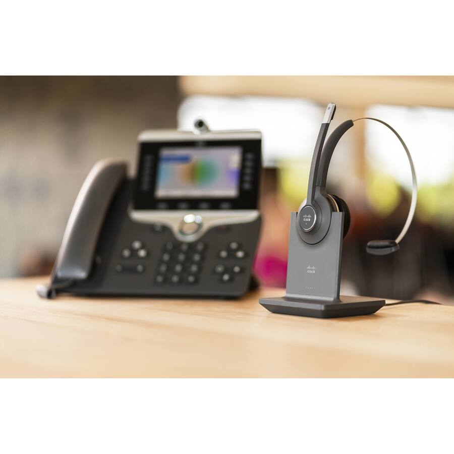 Alt View 7. Cisco Consumer Products - Cisco 561 Headset - Mono - Wireless - Bluetooth - Over-the-head - Monaural - Supra-aural.