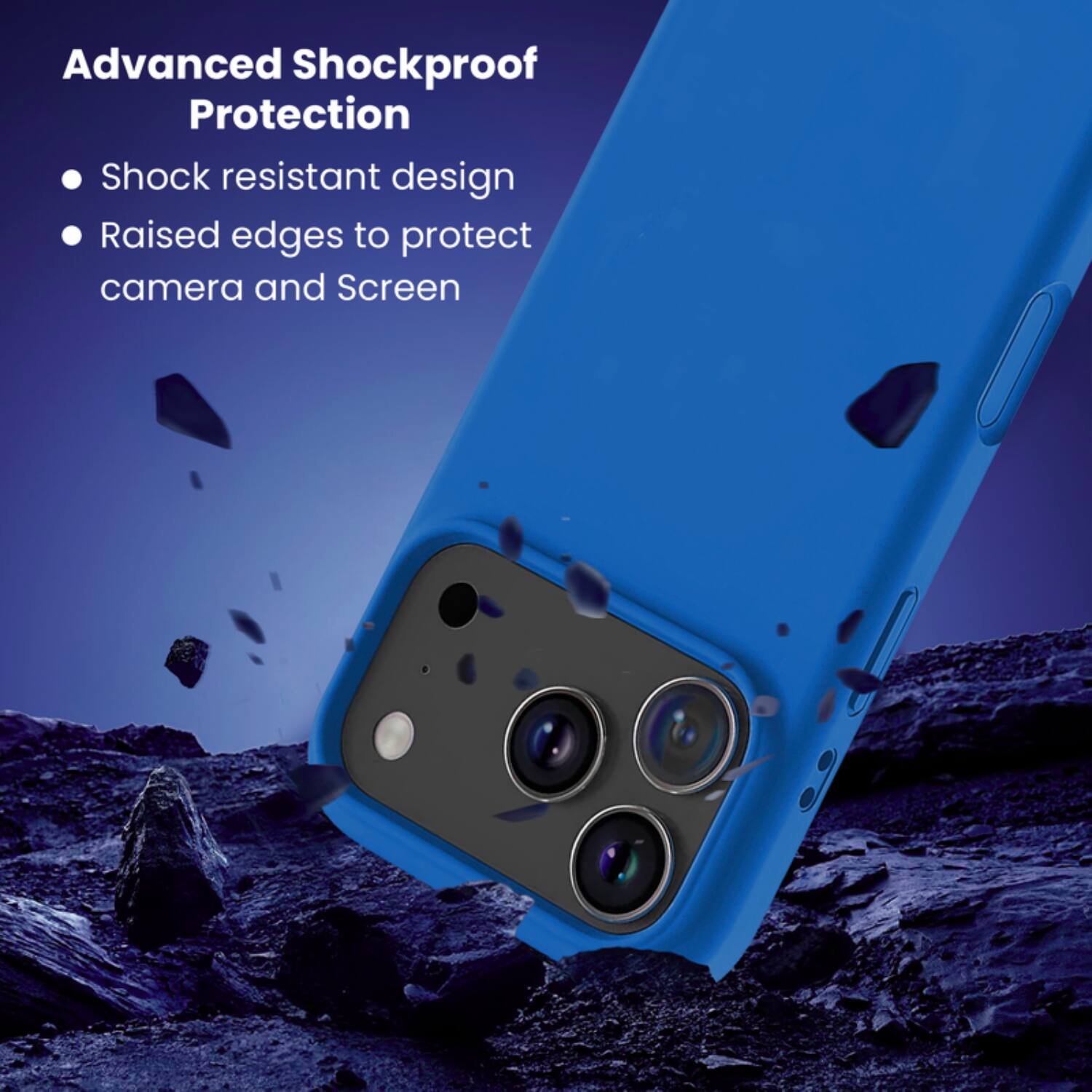 Advanced Shockproof Protection  
- Shock resistant design  
- Raised edges to protect camera and screen