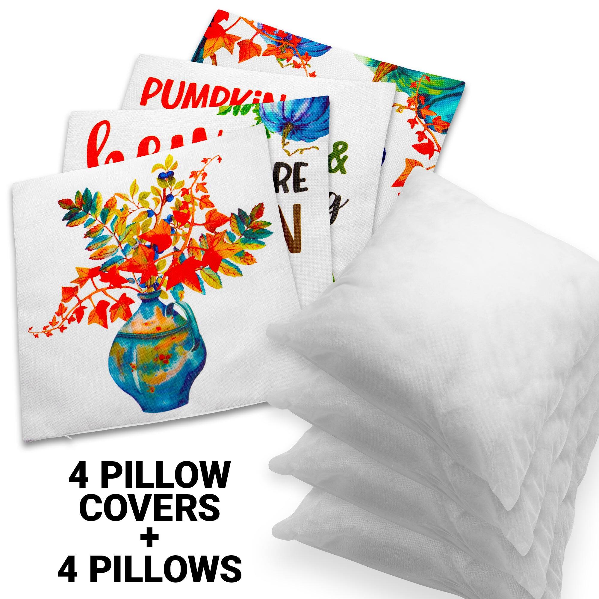 PUMPKIN latte & REVE

4 PILLOW COVERS + 4 PILLOWS