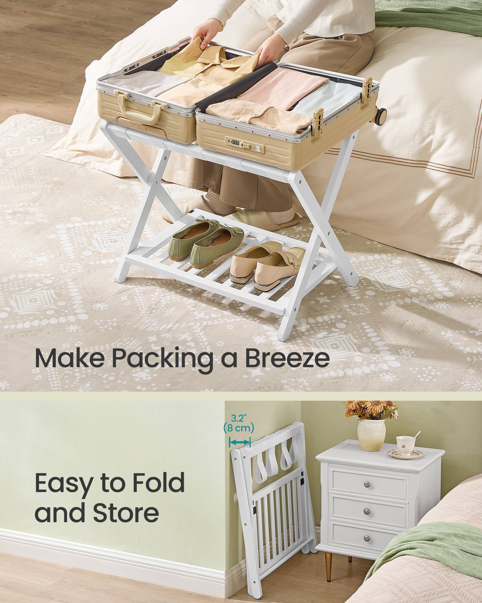 Make Packing a Breeze

Easy to Fold and Store

3.2" (8 cm)