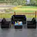 Alt View 4. Costway - 5PCS Patio Rattan Furniture Set Cushioned Sofa Chair Coffee Table - Black.