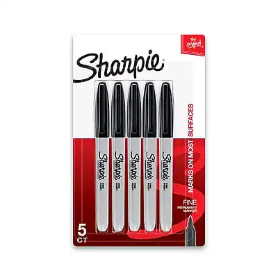 Original Sharpie
SURFACE MARKER
5 CT
Sharpie
FINE POINT
PERMANENT MARKER
Sharpie
SURFACE MARKER
FINE POINT
PERMANENT MARKER