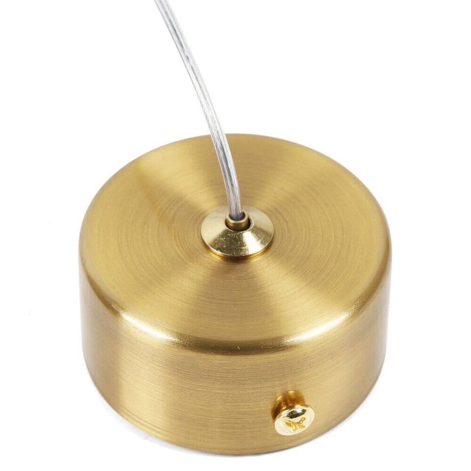 Alt View 3. Home Collection - Crystal Glass LED Chandelier Pendant Light Gold Rain Drop Hanging Fixture.