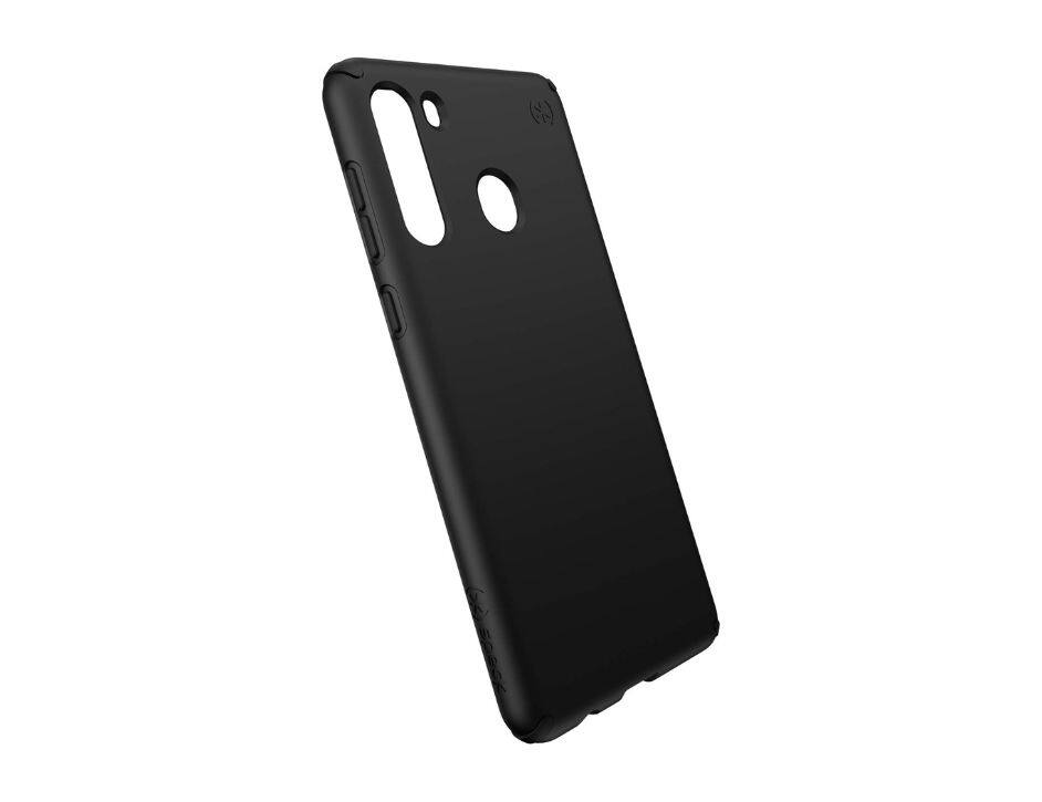 Left. Speck - Speck Presidio Exotech Samsung Galaxy A21 Black - Black.