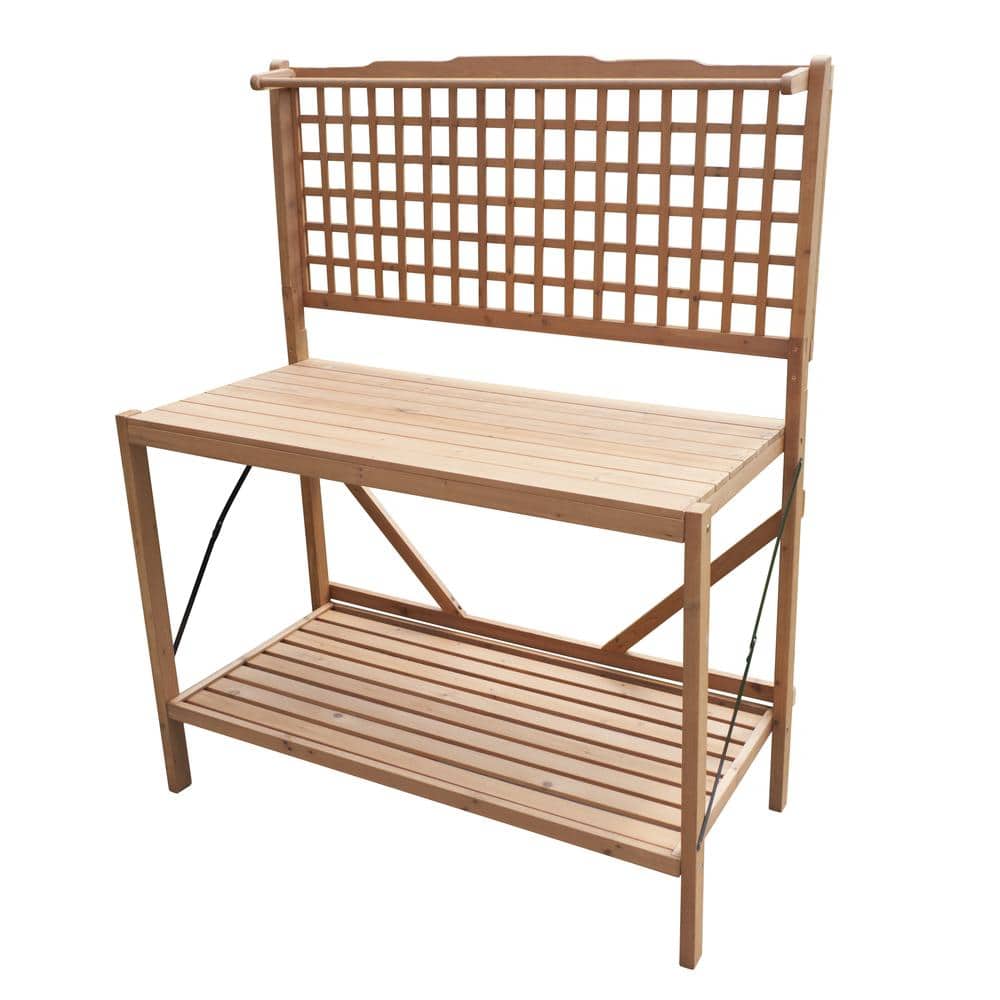 Northbeam - Foldable Potting Bench - Brown