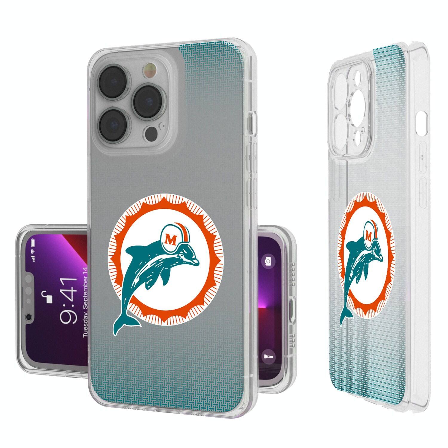 Keyscaper - NFL - Miami Dolphins Linen Logo iPhone Clear Case - 14 Pro Max - Multicolor price history on PriceWatchPro