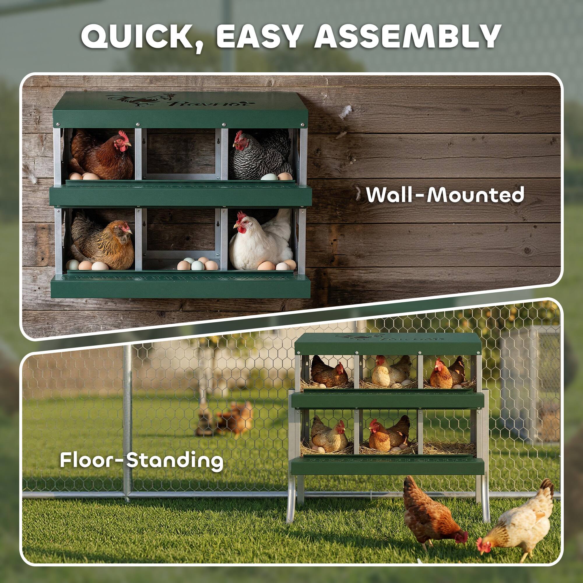 QUICK, EASY ASSEMBLY

Wall-Mounted

Floor-Standing