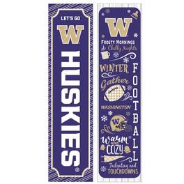 Evergreen Enterprises - Washington Huskies 47" Double Sided Winter Leaner Fan Sign - Multicolor
