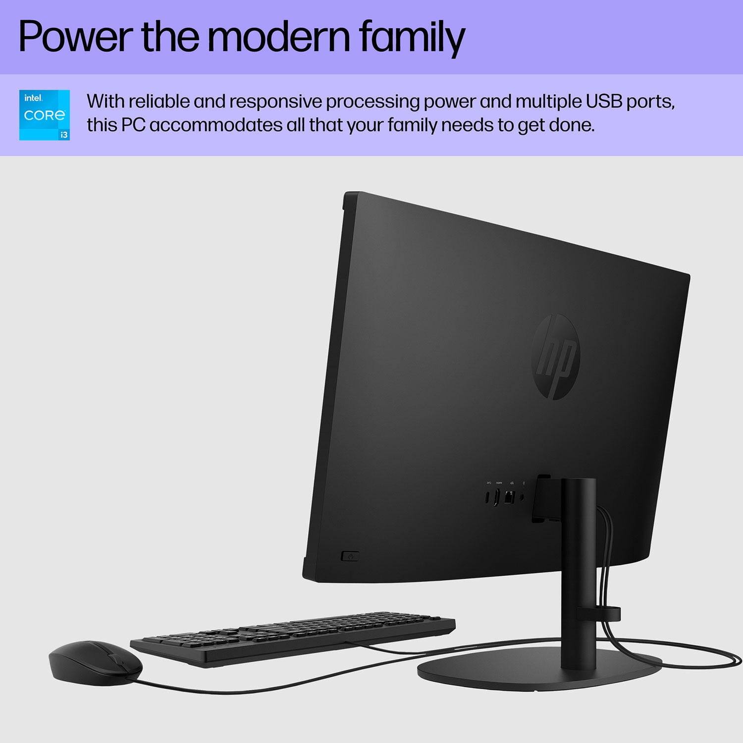 Power the modern family

With reliable and responsive processing power and multiple USB ports, this PC accommodates all that your family needs to get done.

Intel Core i3