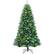 Front. Costway - 8ft Pre-lit Hinged Christmas Tree with Remote Control & 9 Lighting Modes - Green.