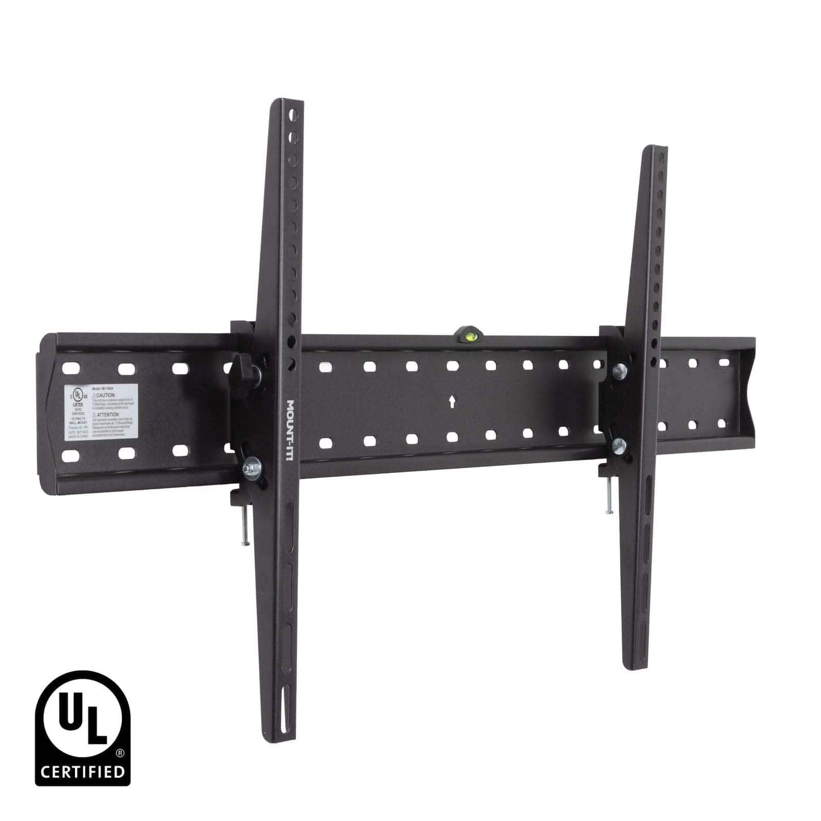 Mount-It! - UL Certified Heavy Duty Tilting TV Wall Mount for 43"–90" TVs - Black