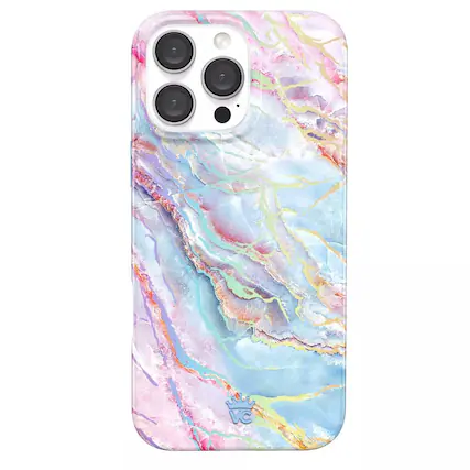 Front. VELVET CAVIAR - VELVET CAVIAR iPhone 16 Pro Max MagSafe Case - Holo Moonstone: Marble Abstract Design - Holo Moonstone.
