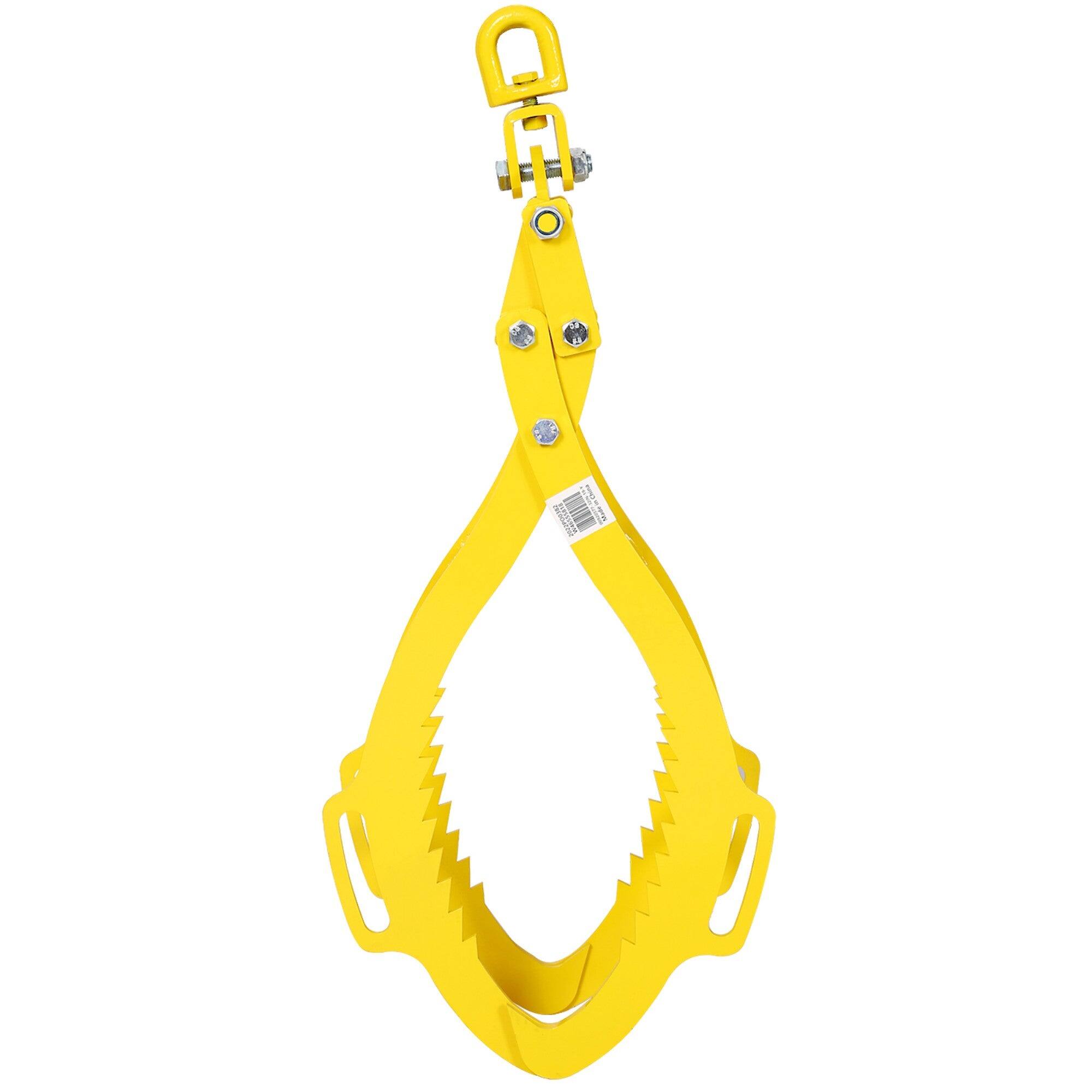 Alt View 1. Boyel Living - 32 in 4 Jaw Solid Steel Yellow Wood Log Lifting Clamp Grab.