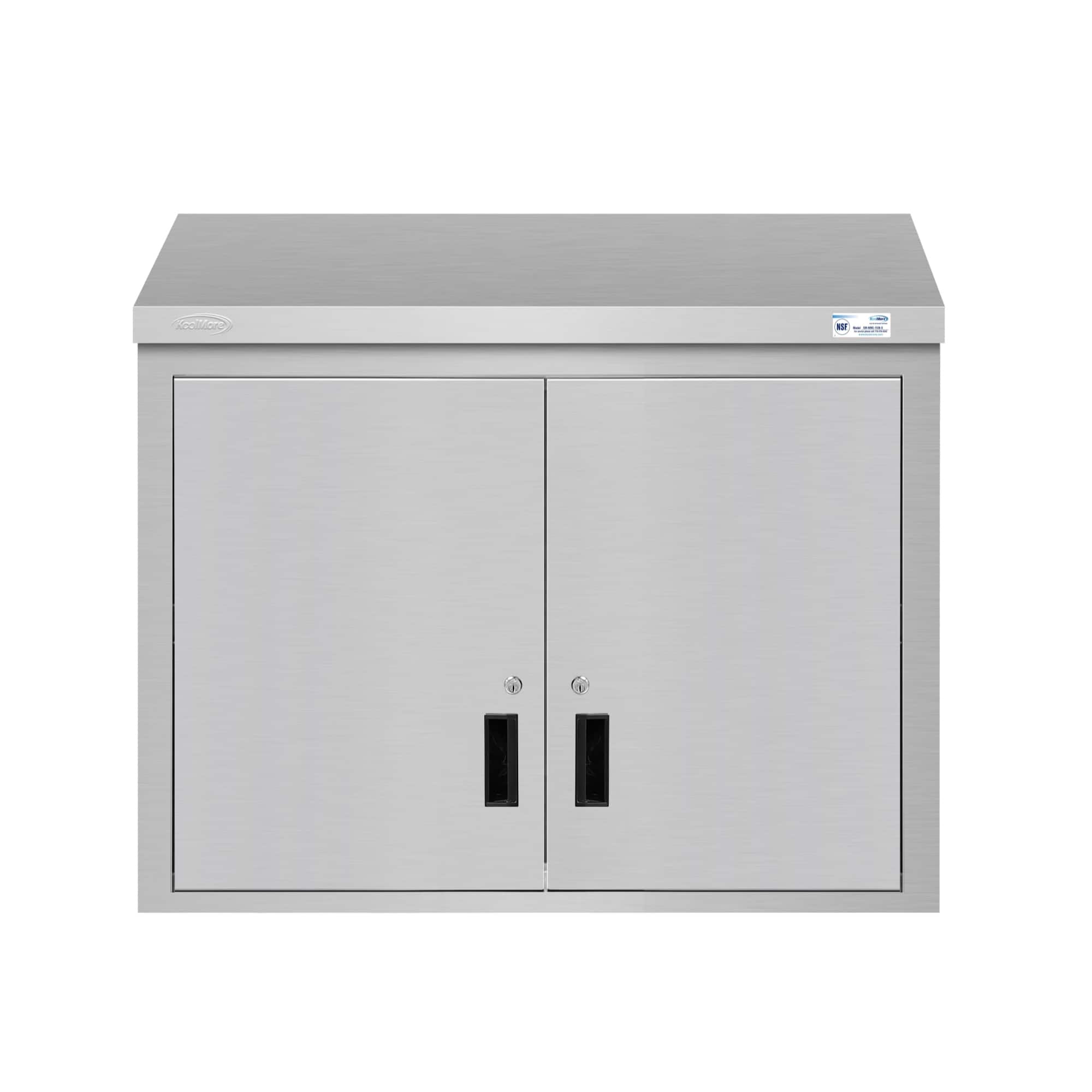 Koolmore - 36 in. Kitchen Wall Cabinet with Hinged Doors and 2 shelves in Stainless-Steel (KM-WMC-1536-S) - Stainless Steel price history on PriceWatchPro