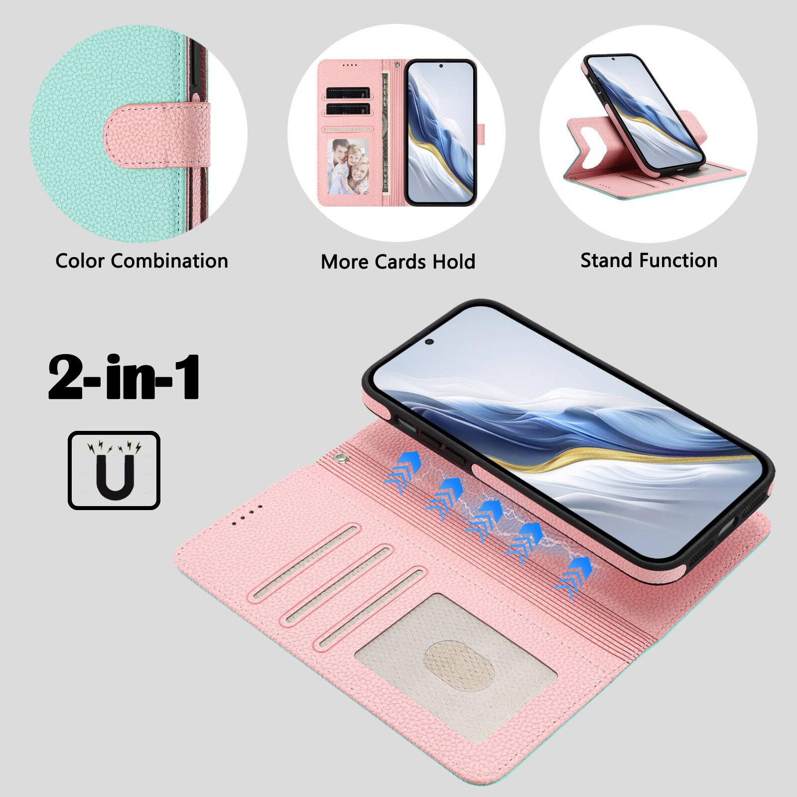 Color Combination  
More Cards Hold  
Stand Function  

2-in-1