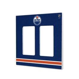 Keyscaper - Edmonton Oilers Double Rocker Lightswitch Plate - Multicolor