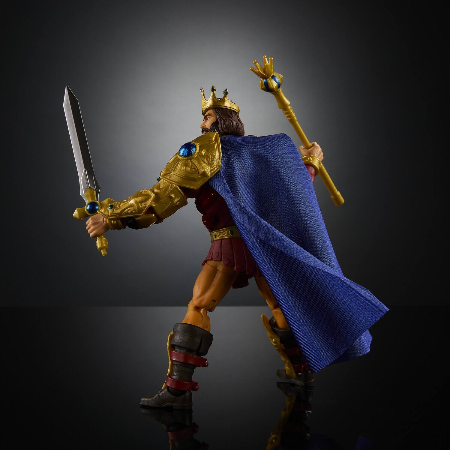 Alt View 2. Mattel - Mattel Collectible - Masters of the Universe Masterverse New Eternia King Randor (He-Man, MOTU)   - Collectibles - Multicolor.