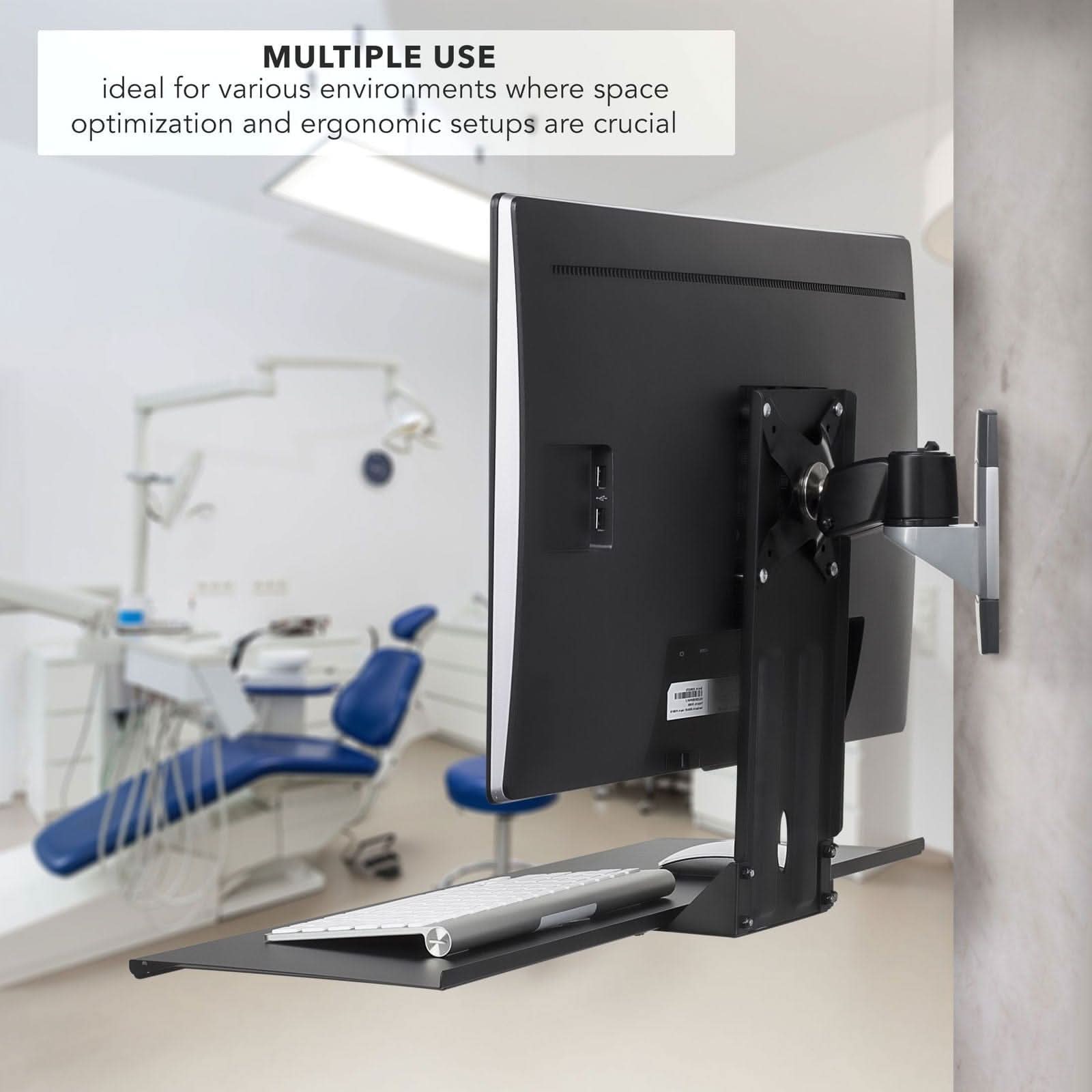 MULTIPLE USE  
ideal for various environments where space optimization and ergonomic setups are crucial