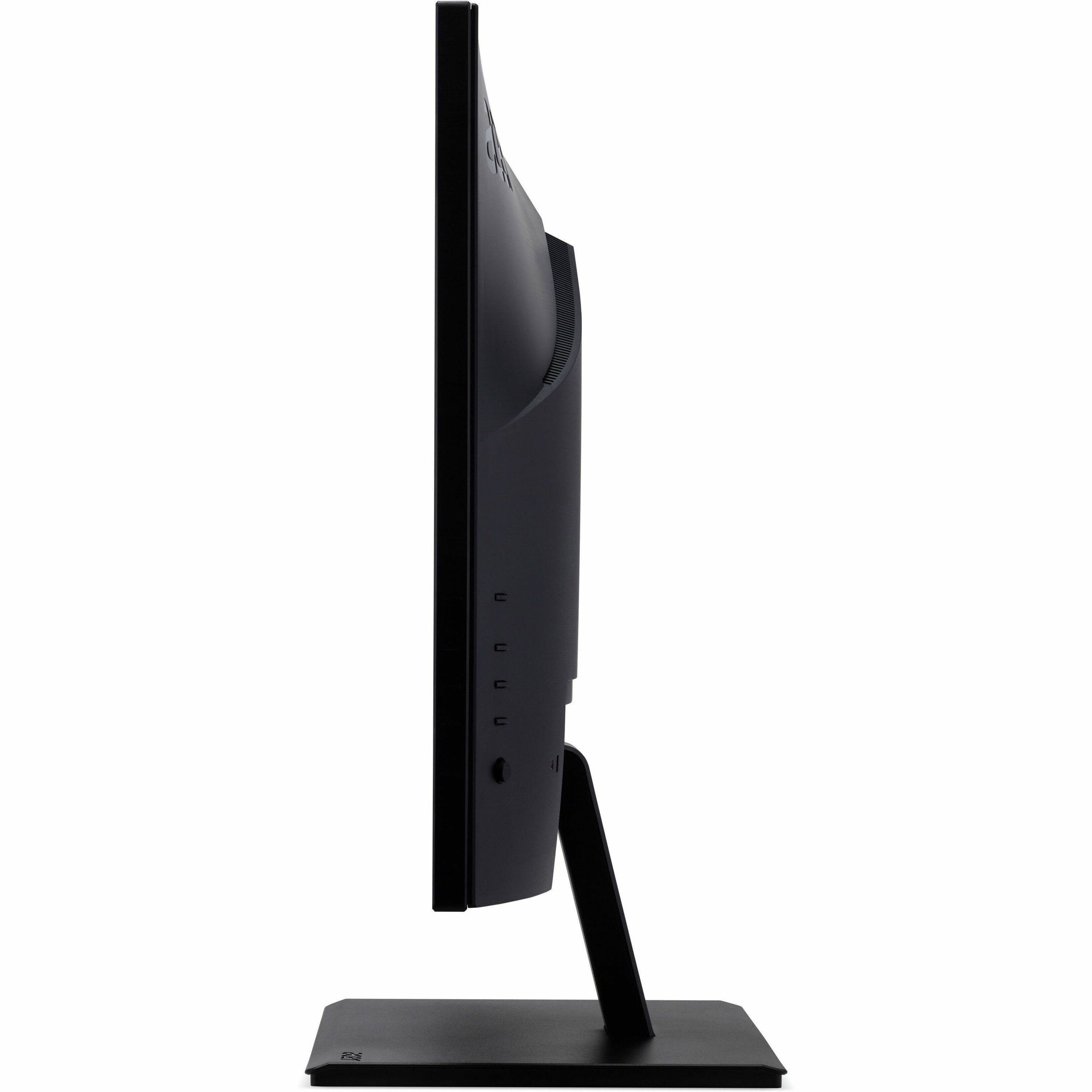 Alt View 40. Acer - Vero V7 21.5" VA LED FHD 100Hz Monitor (VGA, HDMI) - Black.