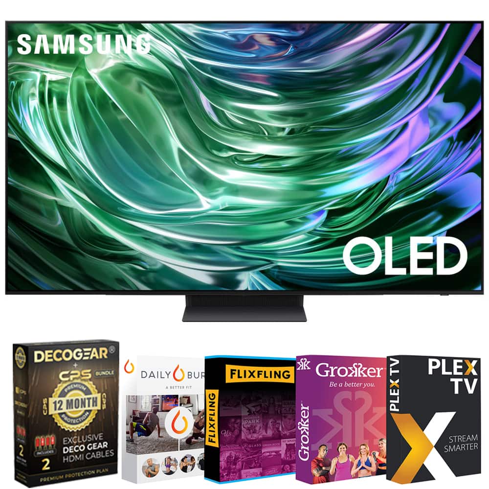 Samsung - 83" S90DA OLED 4K Smart TV (2024) + 12 Month Extended Warranty Protection Plan Bundle + Movies Streaming 2020