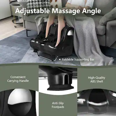 Costway Leg Massager Shiatsu Kneading Rolling Vibration Heating Foot Calf Black COST01984 - Best Buy Costway Leg Massager Shiatsu Kneading Rolling Vibration Heating Foot Calf Black COST01984 - Best Buy