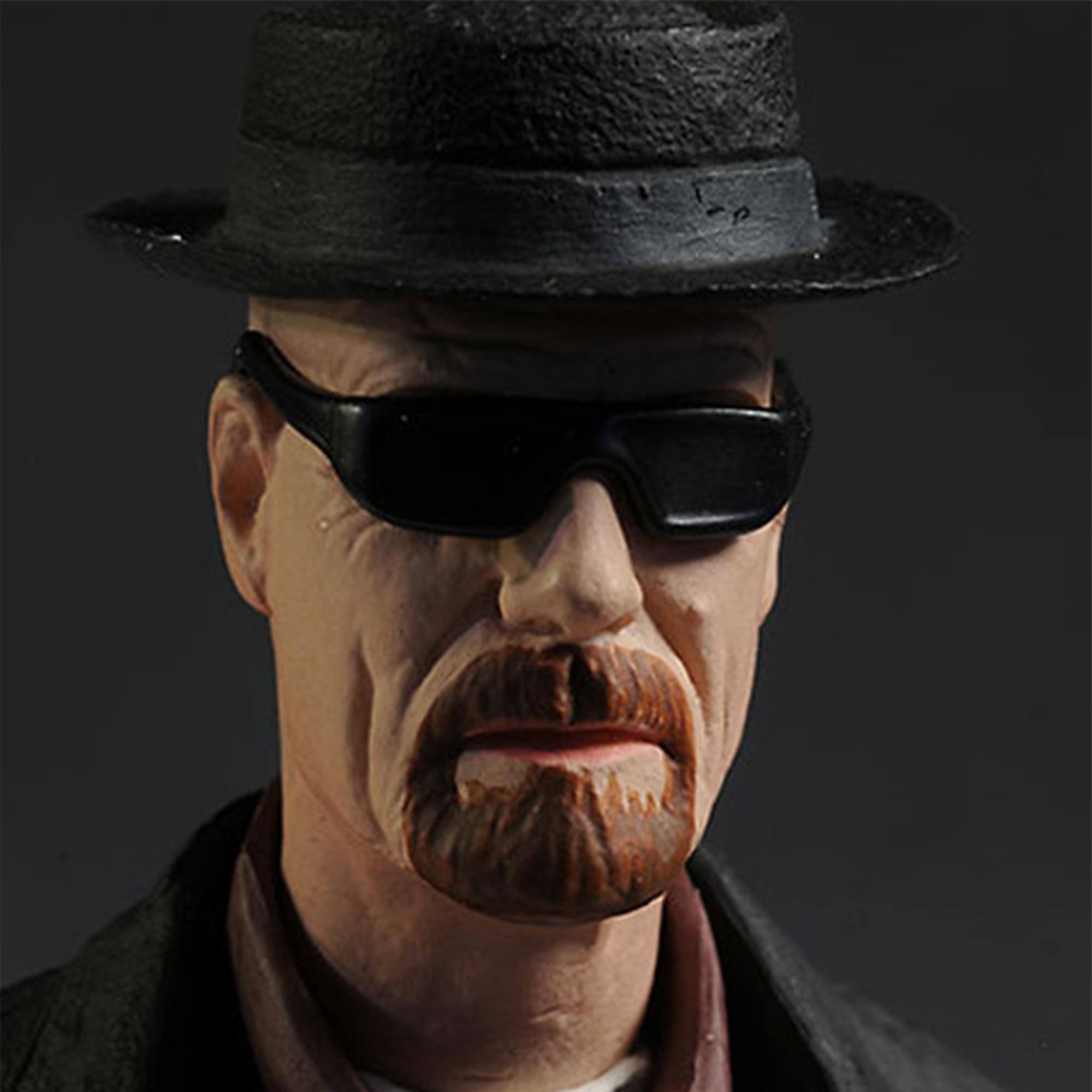 Alt View 10. Mezco Toyz - Breaking Bad Walter White Heisenberg 6" Action Figure - Black.