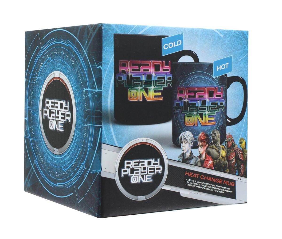 READY PLAYER ONE COLD READY HOT PLAYER ONE READY PLAYER ONE HEAT CHANGE MUG TASSE A CHANGEMENT CHANGE MUG ASAT DURCH NITZE DE DE TRANSFERENCIA VERNDERNDER VERANE TEMPERATURE DE CALOR BECHER