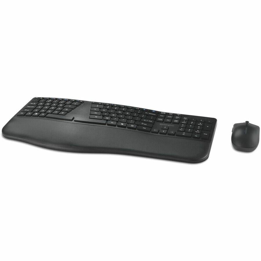 Alt View 1. Kensington - Kensington Pro Fit™ Ergo KM680 EQ Rechargeable Desktop Set - USB Type A Wireless Bluetooth/RF 5.4 2.40 GHz - Black.