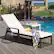 Alt View 1. Costway - Patio Rattan Lounge Chair Chaise Recliner Back Adjustable w/Cushion Outdoor - White.
