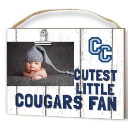 Jardine - Columbia College of Missouri Cougars 8'' x 10'' Cutest Little Weathered Logo Clip Photo Frame - White