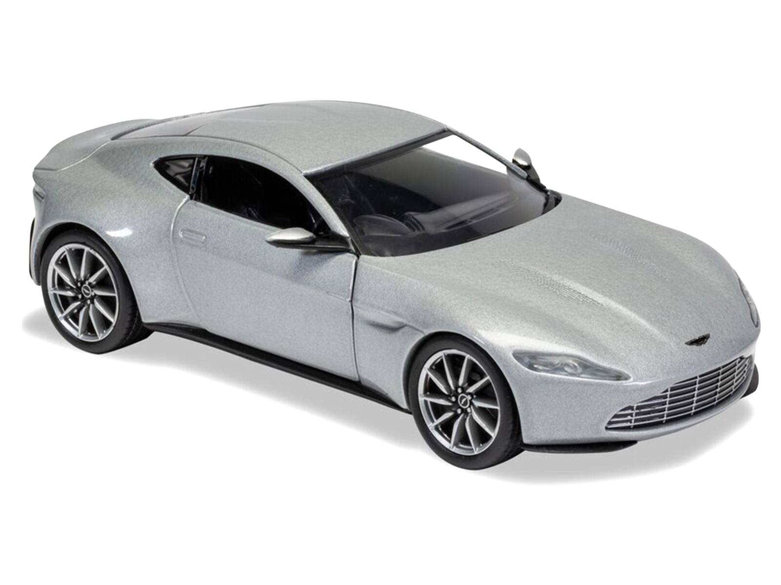 Alt View 2. Corgi - Aston Martin DB10 RHD (Right Hand Drive) Silver Metallic James Bond 007 "Spectre" (2015) Movie Model Car by Corgi.