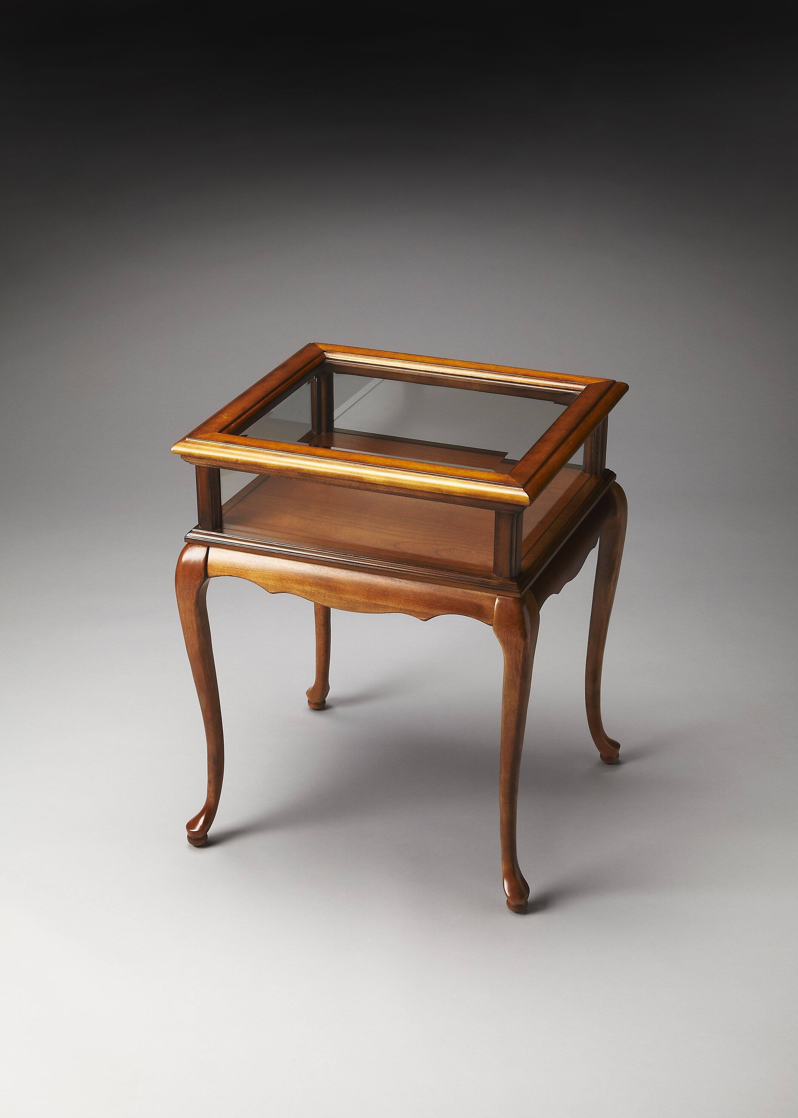 Alt View 1. Butler Specialty - Burton Curio Table - Medium Brown.