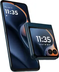 Motorola - razr 2025 256GB (Unlocked) - PANTONE Gibraltar Sea - Front_Zoom