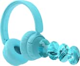 Made for Amazon BuddyPhones EcoTime Wireless SafeAudio Over-the-Ear Youth Headset, Bluetooth (Ages 6+) - Turquoise