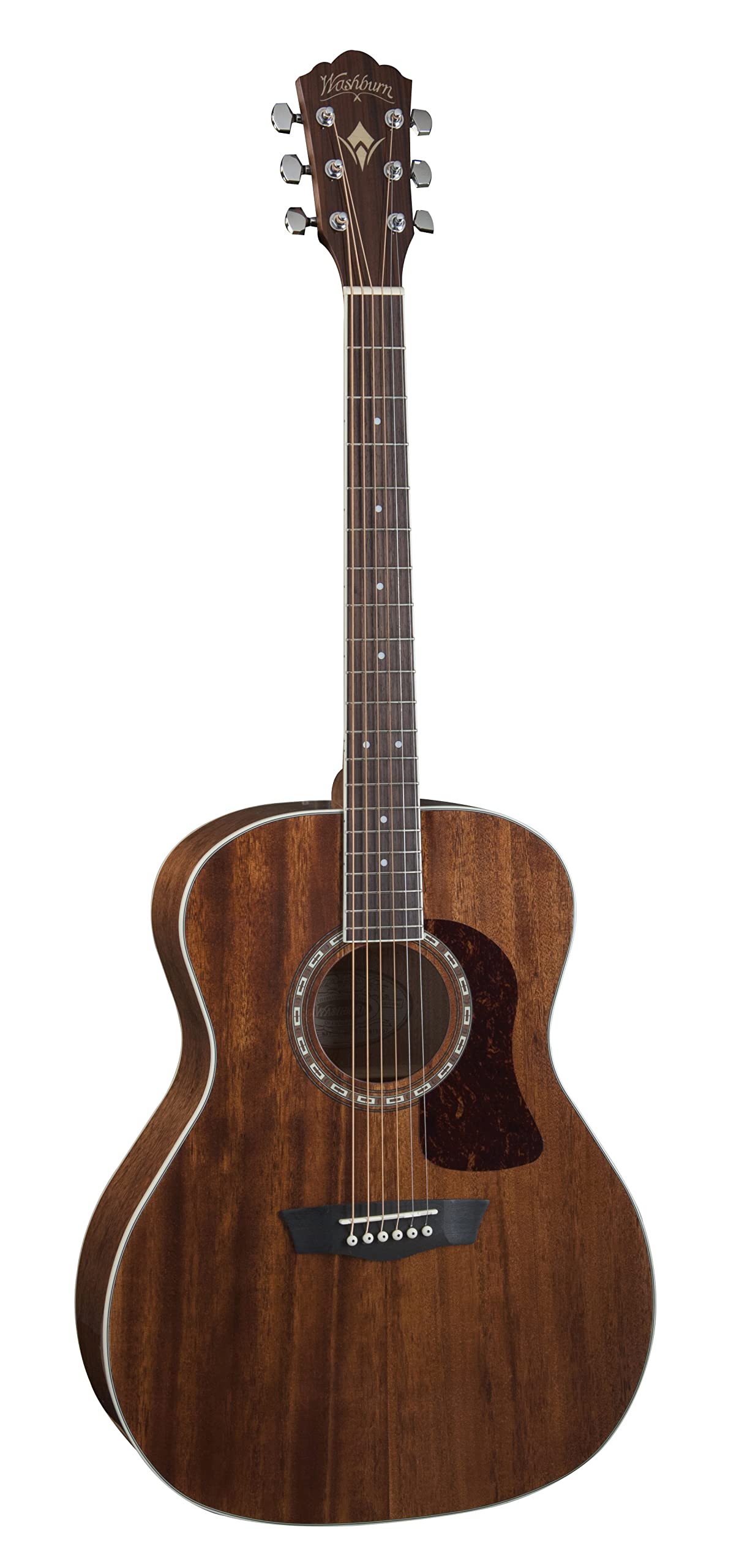 Alt View 4. Washburn - Washburn HG12S-O G12S Heritage 10 Series Grand Auditorium Acoustic Guitar, Natural - Natural.