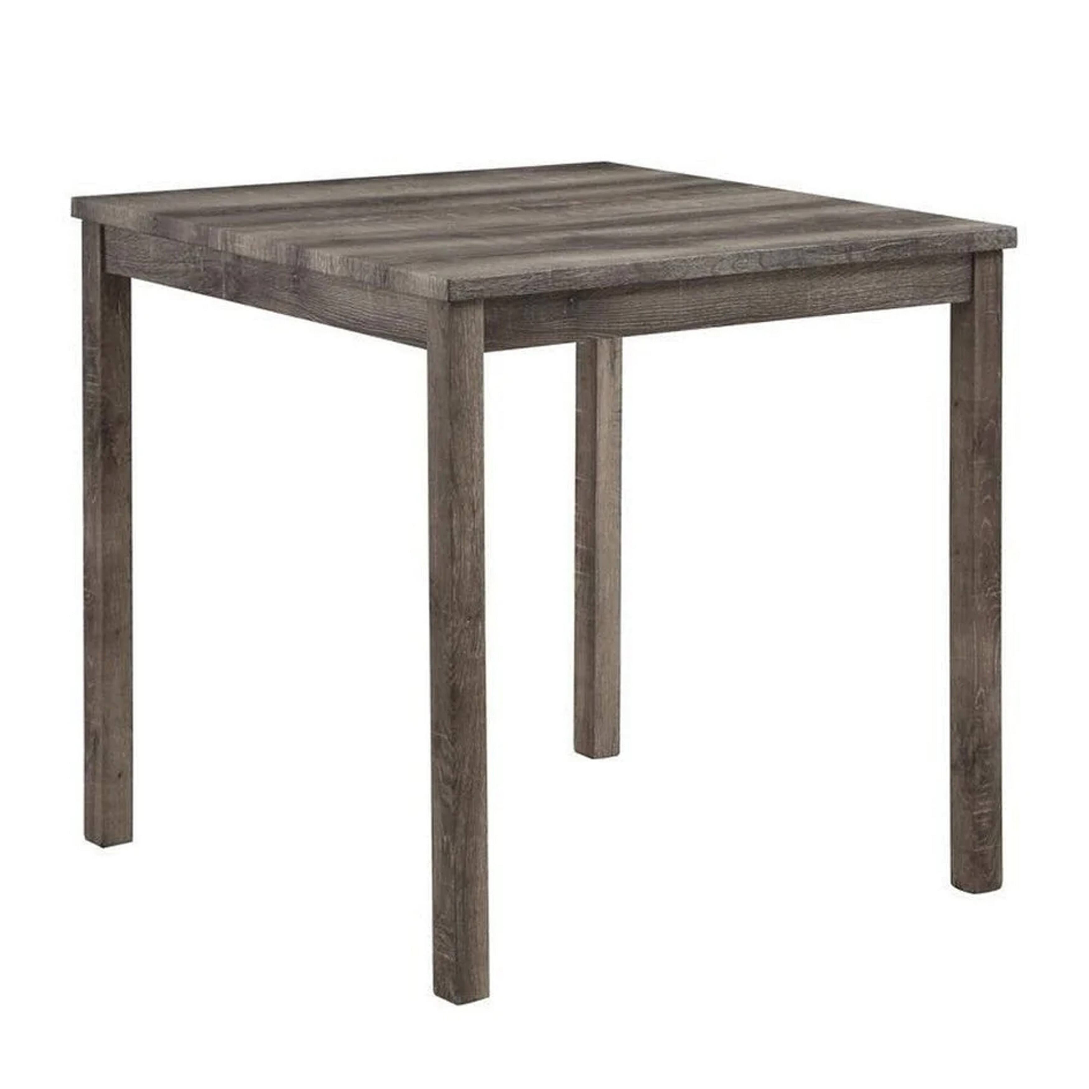 Alt View 1. Manhattan Lane - 5 Piece Counter Height Table Set with 4 Stools, Beige Fabric, Gray Wood - Gray, Beige.