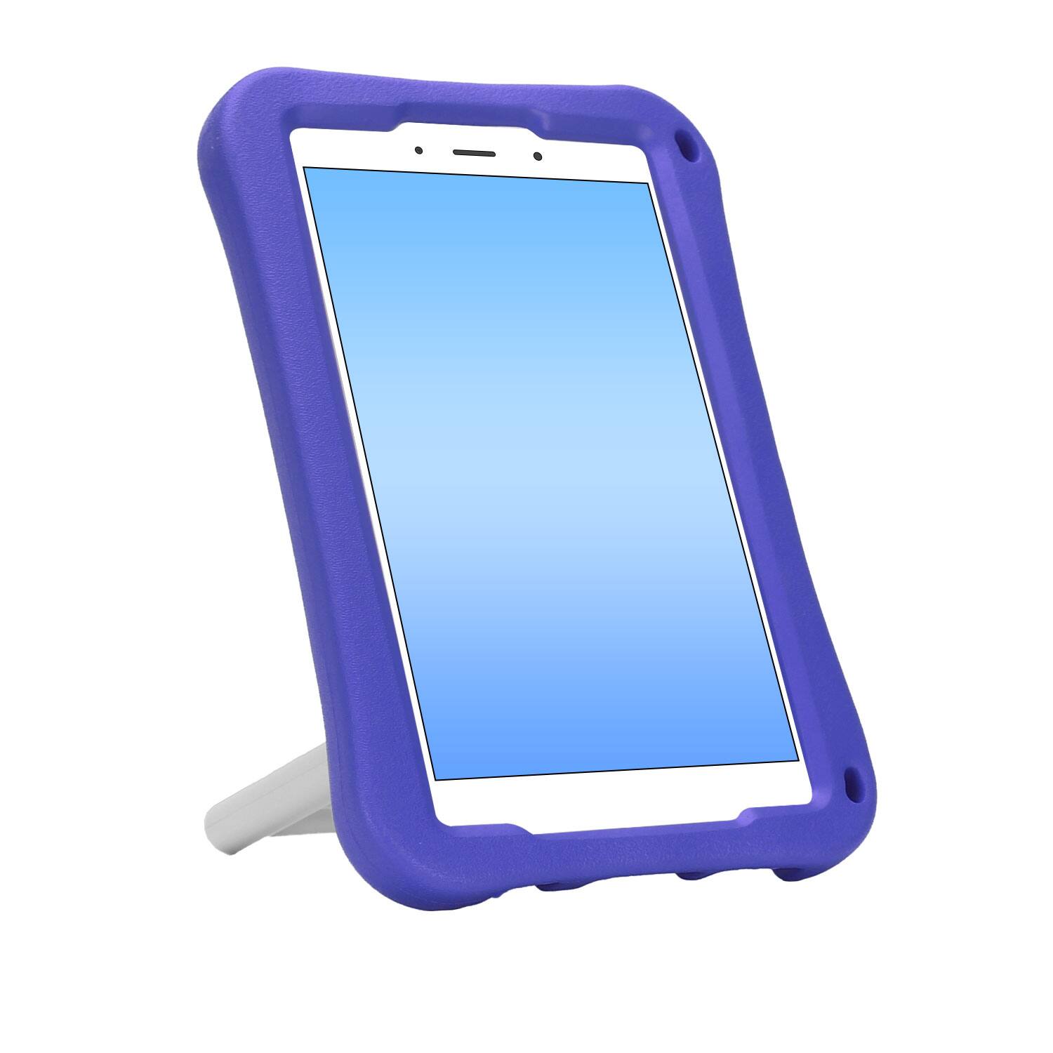 Alt View 2. Dteck - for Samsung Galaxy Tab A9 8.7" 2023 (SM-X110/X115) Rugged Case,Shockproof Heavy Duty EVA Cover with Rotating Stand - Purple.