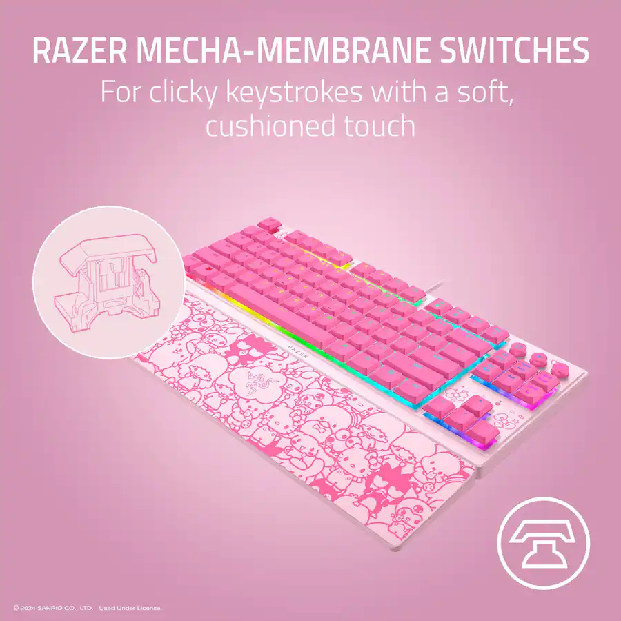 Razer Ornata V3 TKL Wired Mechanical Gaming Keyboard with Chroma RGB ...