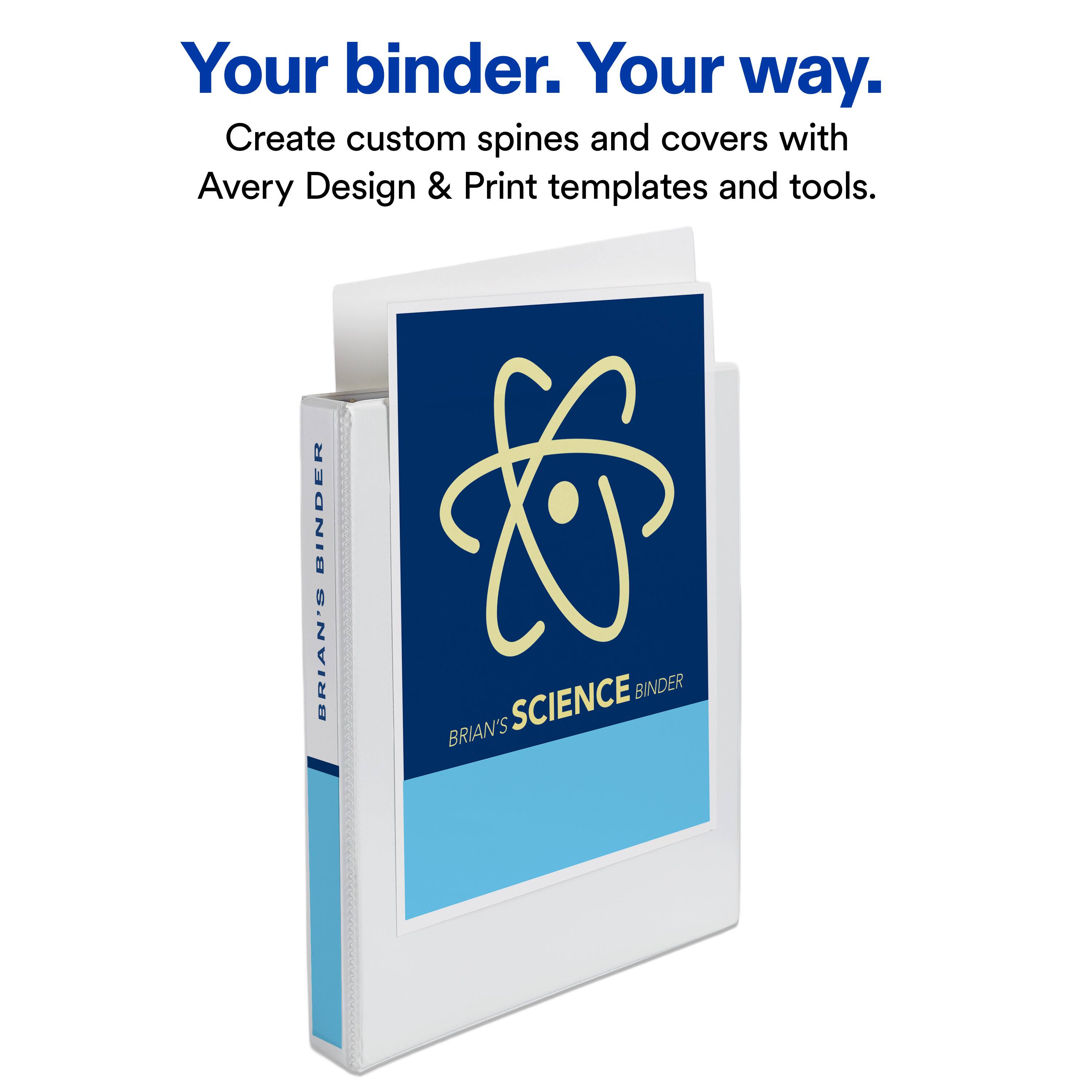 Your binder. Your way. Create custom spines and covers with Avery Design & Print templates and tools.  
BRIAN'S BINDER  
BRIAN'S SCIENCE