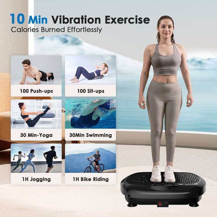 GlowWise Tone & Slim Whole Body Vibration Platform for Home Fitness ...