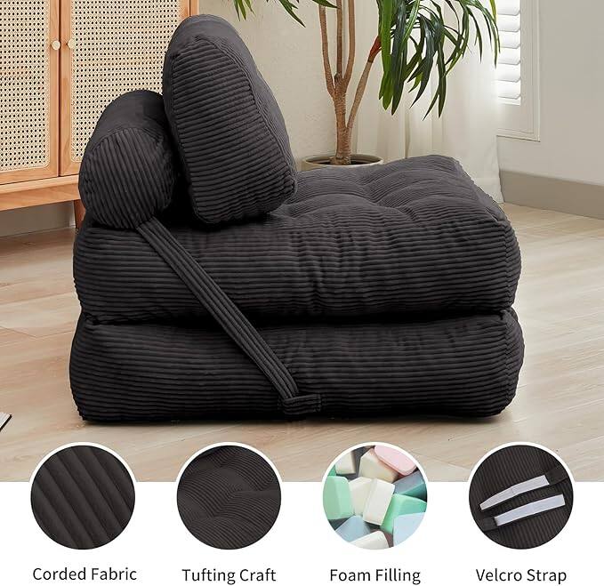 Corded Fabric  
Tufting Craft  
Foam Filling  
Velcro Strap