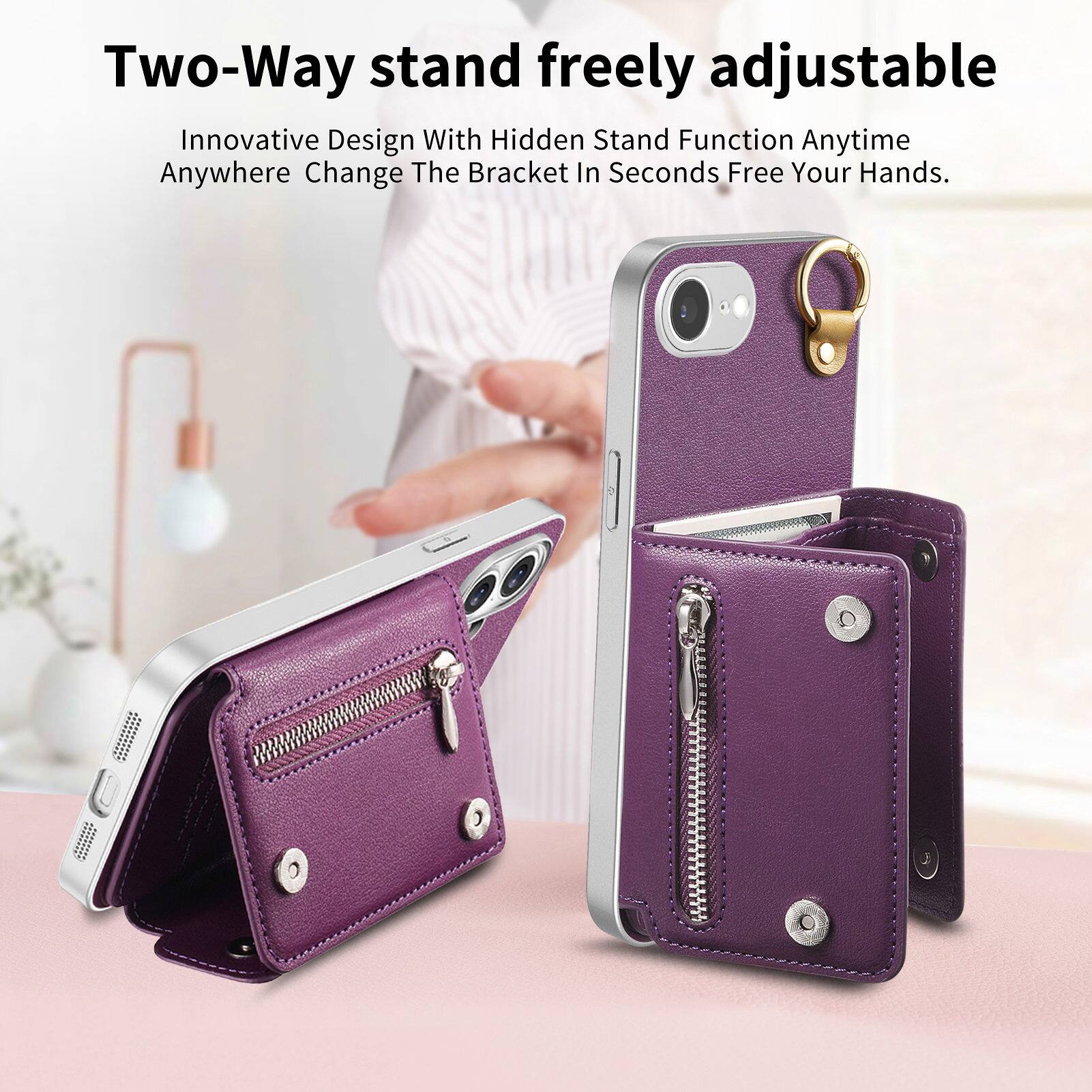 Two-Way stand freely adjustable  
Innovative Design With Hidden Stand Function Anytime Anywhere Change The Bracket In Seconds Free Your Hands.