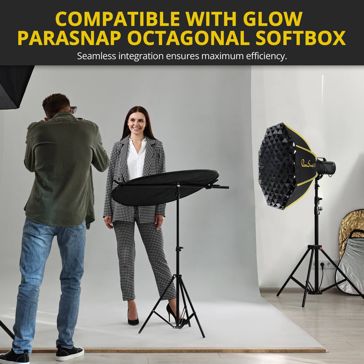 COMPATIBLE WITH GLOW PARASNAP OCTAGONAL SOFTBOX  
Seamless integration ensures maximum efficiency.