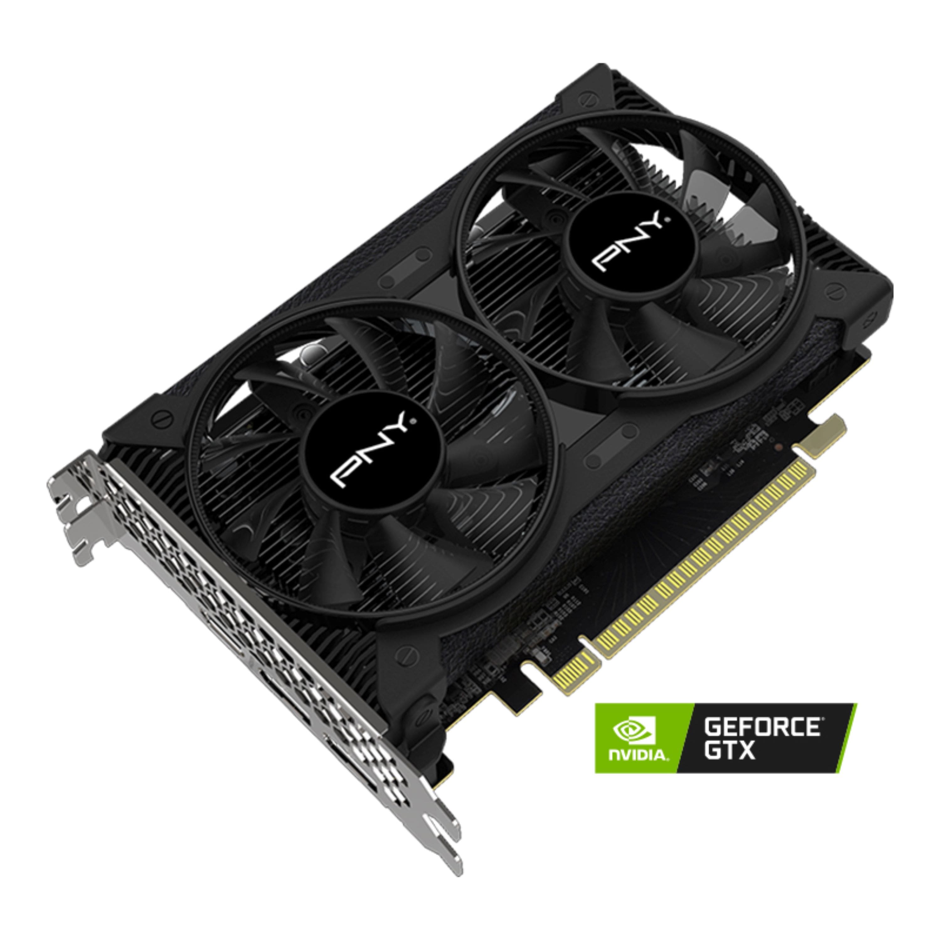 Alt View 11. PNY - NVIDIA GeForce GTX 1650 4GB GDDR6 PCI Express 3.0 Graphics Card with Dual Fan - Black.