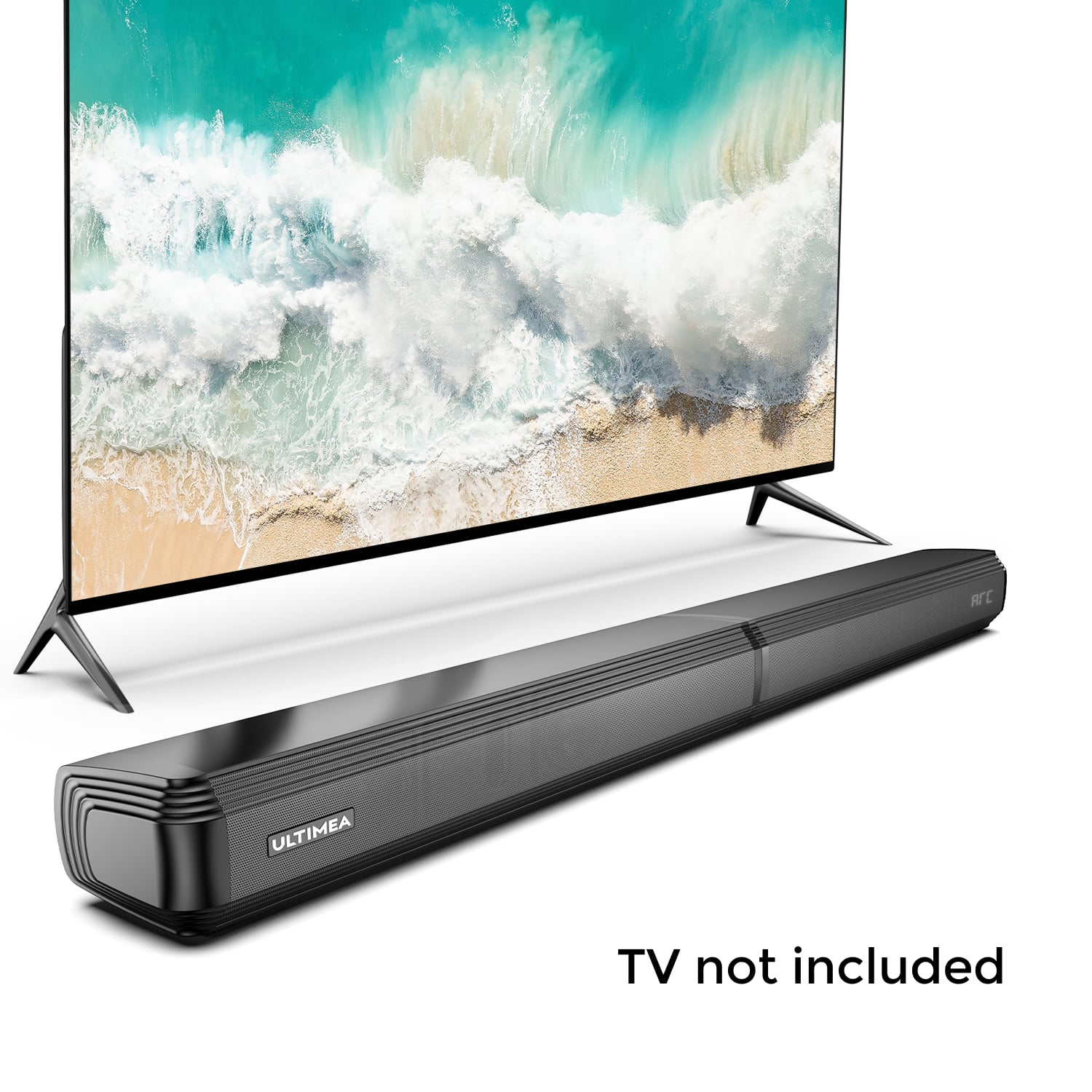 Ultimea - Apollo S40 Pro 2-in-1 Detachable Sound Bar,Bluetooth 5.3,3 EQ Modes,Bass Adjustable,100W Peak Power - Black