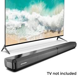 Ultimea - Apollo S40 Pro 2-in-1 Detachable Sound Bar,Bluetooth 5.3,3 EQ Modes,Bass Adjustable,100W Peak Power - Black