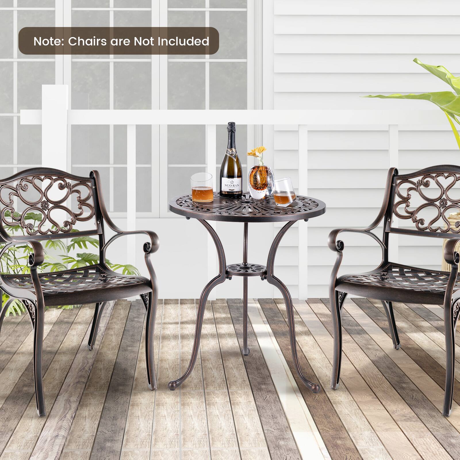 Note: Chairs are Not Included